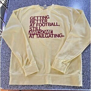 Yellow Tailgating Sweatshirt Size Small